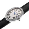 カルティエ - ミニ ベニュワール ベゼルダイヤ | CARTIER | WB520027 | WG シルバー文字盤 クォーツ レザー | 中古