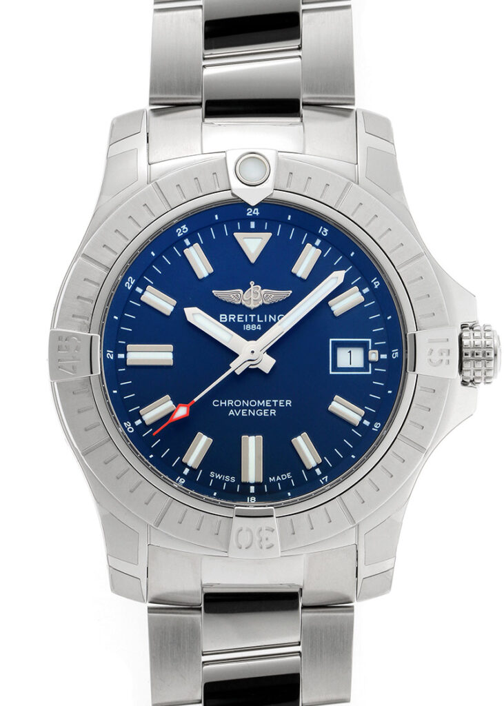 ブライトリング - アベンジャー オートマチック 43 | BREITLING | A17318101C1A1 | SS ブルー文字盤 自動巻き ブレスレット | 未使用品 |