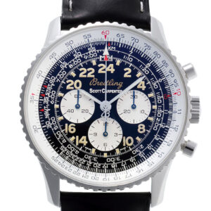 ブライトリング - ナビタイマー コスモノート スコットカーペンター 世界1000本限定 | BREITLING | A12022 | SS 黒/白文字盤 手巻き レザー | 中古