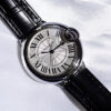 カルティエ - レディース バロンブルー | CARTIER | W6920085 | 33mm SS シルバー文字盤 自動巻き レザー