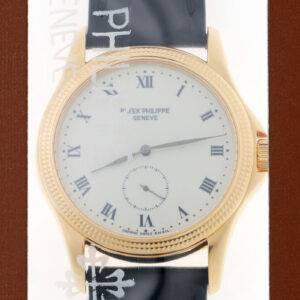 パテックフィリップ - カラトラバ | PATEK PHILIPPE | 5115J-001 | YG エナメル文字盤 手巻き レザー | 中古