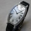 カルティエ - トノー LM ベゼルダイヤ | CARTIER | WE400251 | WG シルバー文字盤 手巻き レザー | 中古 |