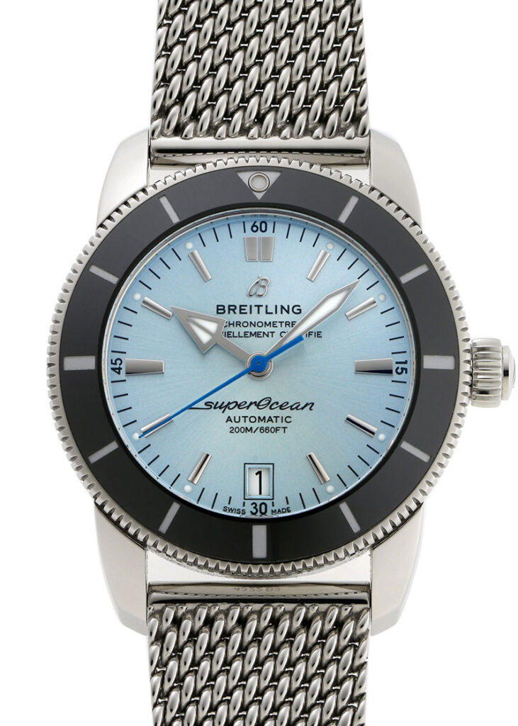ブライトリング - スーパーオーシャン ヘリテージ 42 ジャパンエディション 200本限定 | BREITLING | AB20108A1C1A1(AB2010) | SS アイスブルー文字盤 自動巻き ブレスレット | 中古