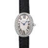 カルティエ - ミニ ベニュワール ベゼルダイヤ | CARTIER | WB520027 | WG シルバー文字盤 クォーツ レザー | 中古