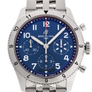 ブライトリング - クラシック アヴィ クロノグラフ 42 トリビュート トゥ ヴォート F4U コルセア | BREITLING | A233801A1C1A1(A23380) | SS ブルー文字盤 自動巻き ブレスレット | 中古