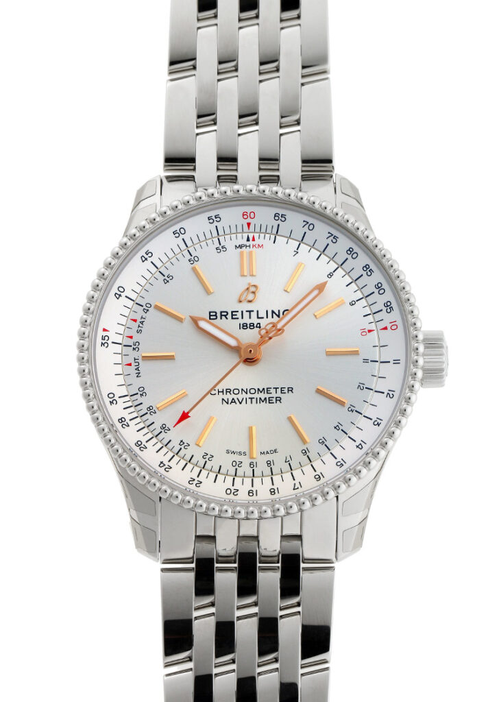 ブライトリング - ナビタイマー オートマチック 35 | BREITLING | A17395F41G1A1 | SS シルバー文字盤 自動巻き ブレスレット | 未使用品 |