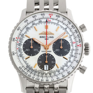 ブライトリング - ナビタイマー B01 クロノグラフ ジャパンエディション | BREITLING | AB0139211A1A1(AB0139) | SS ホワイトシェル文字盤 自動巻き ブレスレット | 中古
