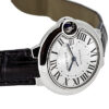 カルティエ - レディース バロンブルー | CARTIER | W6920085 | 33mm SS シルバー文字盤 自動巻き レザー