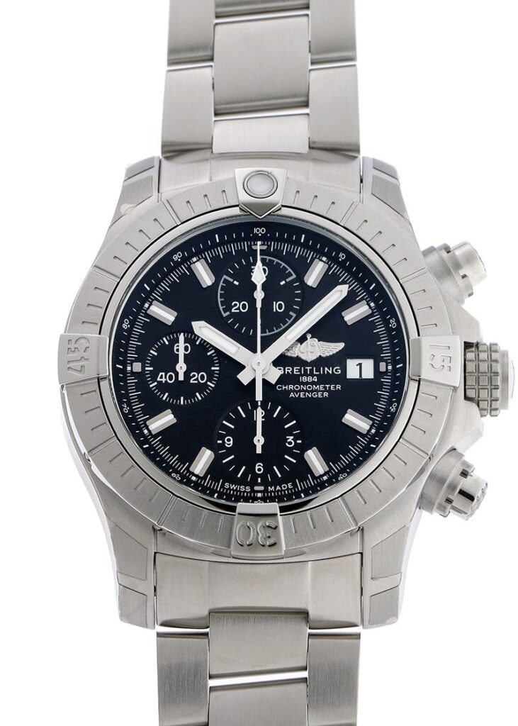 ブライトリング - アベンジャー クロノグラフ 43 | BREITLING | A13385101B1A1 | SS 黒文字盤 自動巻き ブレスレット | 未使用品