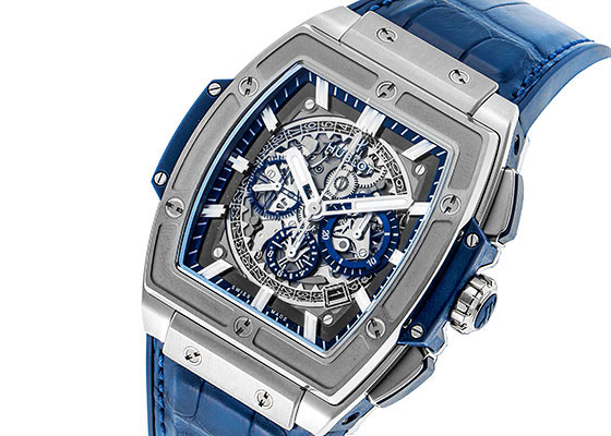 ウブロ - スピリット オブ ビッグバン チタニウム ブルー  HUBLOT  601.NX.7170.LR