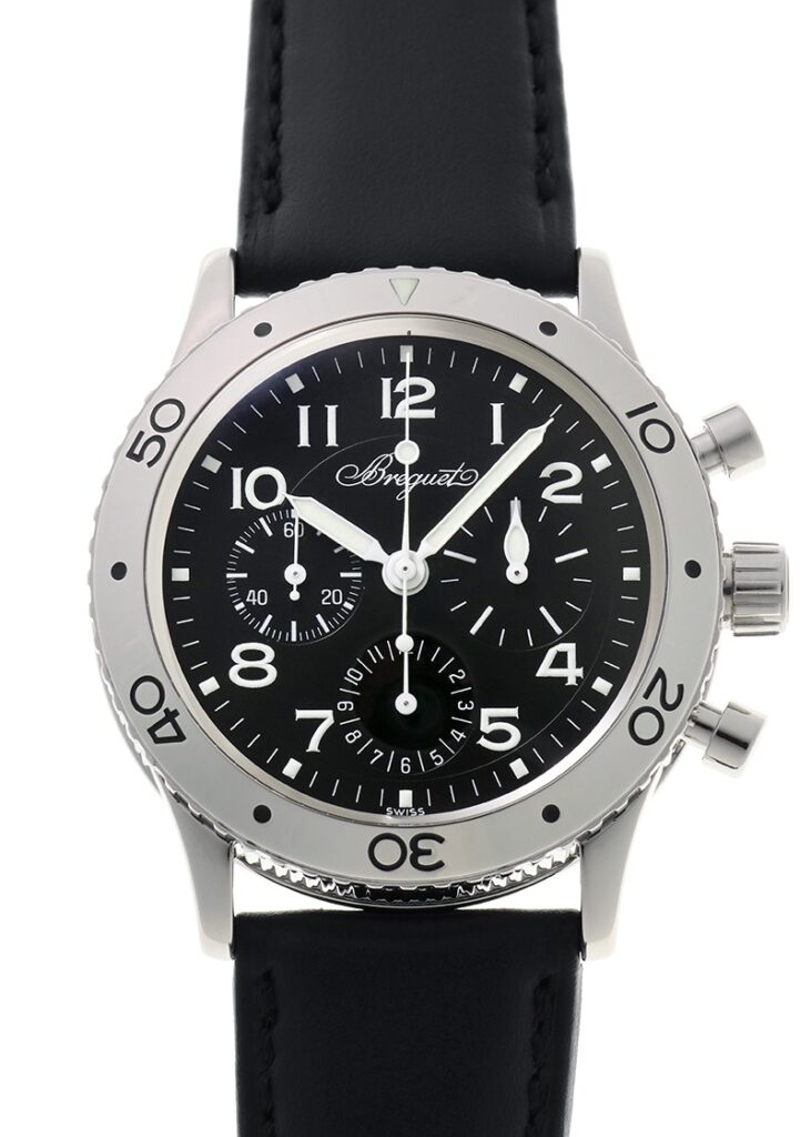 ブレゲ - アエロナバル | BREGUET | 3800ST/92/9W6 | SS 黒文字盤 自動巻き レザー | 中古
