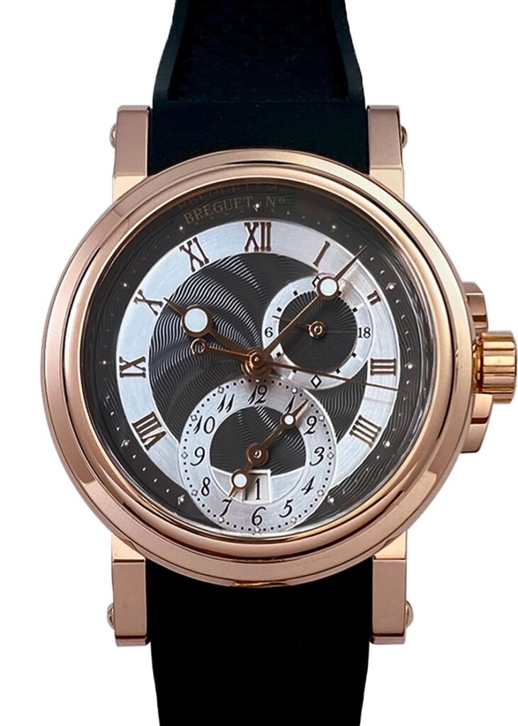 ブレゲ - マリーン GMT | BREGUET | 5857BR/Z2/5ZU | RG 黒文字盤 自動巻き ラバー | 中古