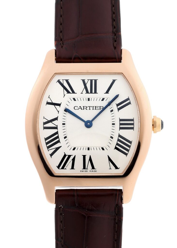 カルティエ - トーチュ | CARTIER | WGTO0002 | LM PG シルバー文字盤 手巻き レザー | 中古 |