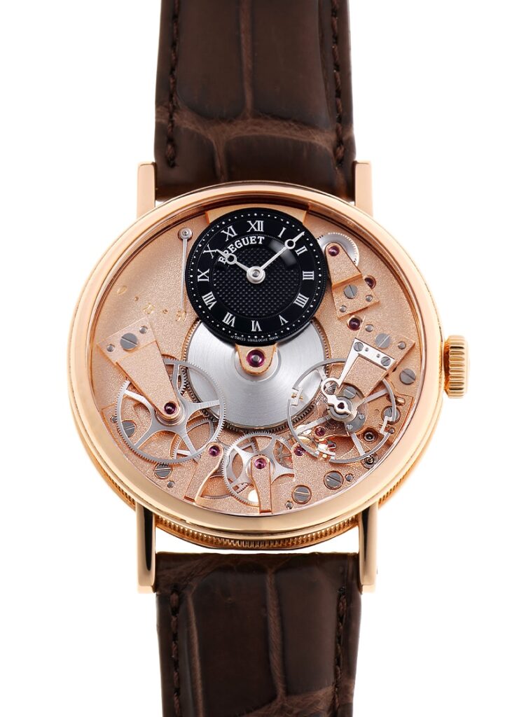 ブレゲ - トラディション | BREGUET | 7027BR/R9/9V6 | RG ピンク / 黒文字盤 手巻き レザー | 中古