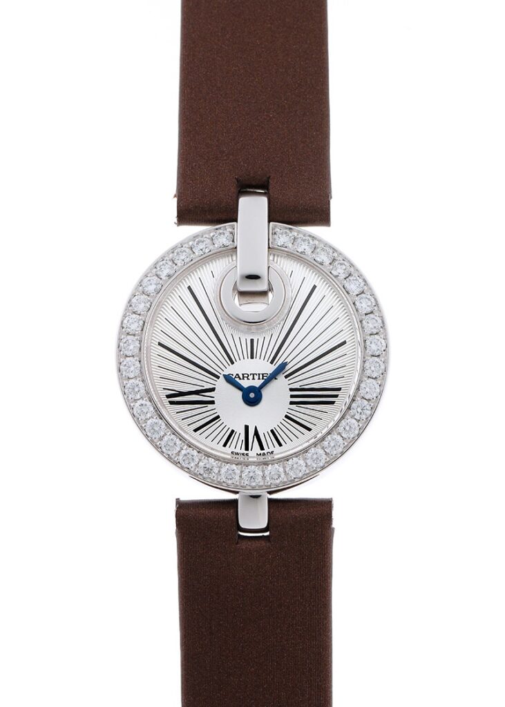 カルティエ - カプティヴ SM ベゼルダイヤ | CARTIER | WG600008 | WG シルバー文字盤 クォーツ サテン | 中古 |