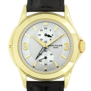 パテックフィリップ - カラトラバ トラベルタイム | PATEK PHILIPPE | 5134J-011 | YG シルバー文字盤 自動巻き レザー | 中古 |
