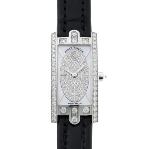 ハリーウィンストン - アヴェニューC ミニ エリプティック | HARRY WINSTON | AVCQHM16WW052 | WG シェル/ダイヤ文字盤 クォーツ レザー | 委託品 | 中古
