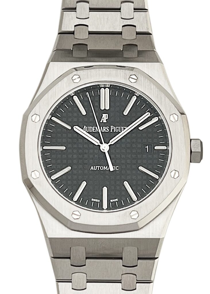 オーデマピゲ - ロイヤルオーク | AUDEMARS PIGUET | 15400ST.OO.1220ST.01 | SS 黒文字盤 自動巻き ブレスレット | 中古 |