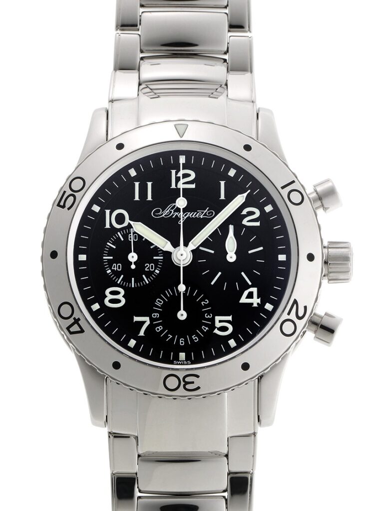 ブレゲ - アエロナバル | BREGUET | 3800ST/92/SW9 | SS 黒文字盤 自動巻き ブレスレット | 中古