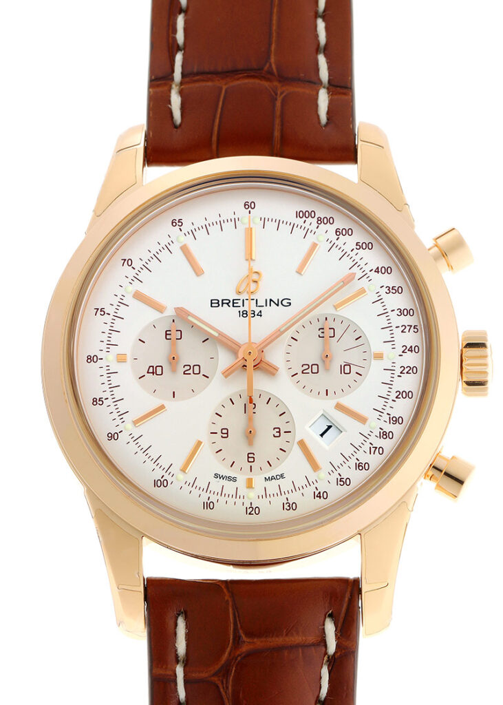 ブライトリング - トランスオーシャン クロノグラフ ブライトリングチャレンジ2015年賞品 SPECIAL DELIVERY | BREITLING | R015G38WBD(RB0152) | RG シルバー文字盤 自動巻き レザー | 未使用品
