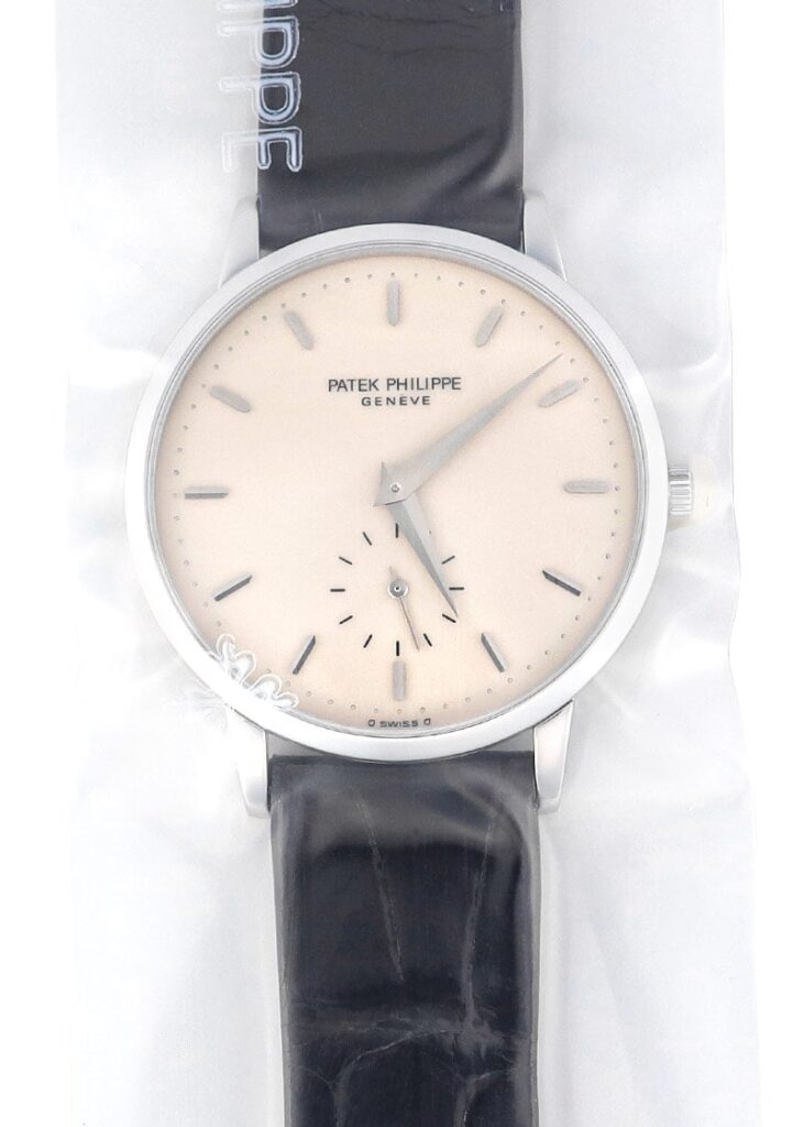 パテックフィリップ - カラトラバ | PATEK PHILIPPE | 3893G | WG アイボリー文字盤 手巻き レザー | アーカイブ付き | 1988年製 | レストア | 中古 |