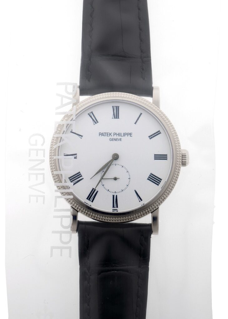 パテックフィリップ - カラトラバ | PATEK PHILIPPE | 5116G-001 | WG エナメル文字盤 手巻き レザー | レストア | 中古 |