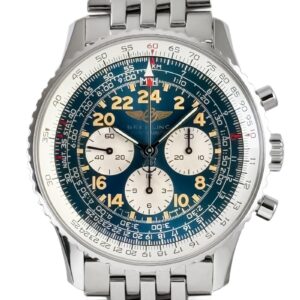 ブライトリング - ナビタイマー コスモノート | BREITLING | S122C121FBA(A12023) | SS ブルー文字盤 手巻き ブレスレット | 中古