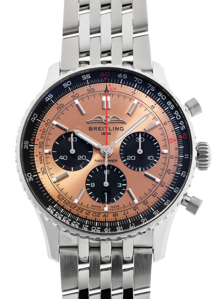 ブライトリング - ナビタイマー B01 クロノグラフ 43 | BREITLING | AB0138241K1A1(AB0138) | SS カッパー文字盤 自動巻き ブレスレット | 中古